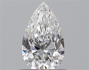 Picture of Natural Diamond 0.50 Carats, Pear with  Cut, E Color, IF Clarity and Certified by GIA
