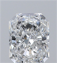 Diamante Natural 0.35 quilates, Radiante , Color F, claridad IF y certificado GIA
