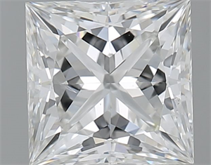 Foto Diamante Natural 1.02 quilates, Princesa , Color F, claridad SI2 y certificado GIA de