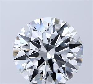 Picture of Lab Grown Diamond 3.57 Carats, Round with Ideal Cut, E Color, VVS2 Clarity and Certified by IGI