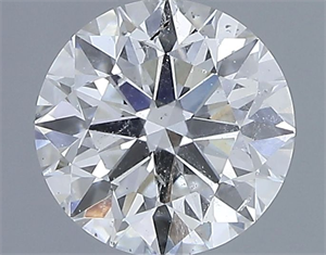 Picture of Natural Diamond 0.80 Carats, Round with Excellent Cut, F Color, SI2 Clarity and Certified by IGI