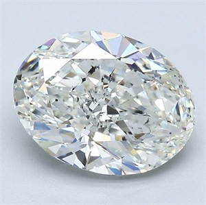 Picture of Natural Diamond 2.01 Carats, Oval with  Cut, J Color, SI2 Clarity and Certified by GIA