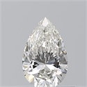 Natural Diamond 0.50 Carats, Pear with  Cut, H Color, VS2 Clarity and Certified by GIA