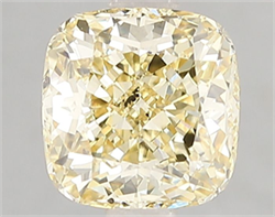 Picture of Lab Grown Diamond 2.03 Carats, CUSHION MODIFIED with  Cut, Fancy Intense Yellow Color, VS2 Clarity and Certified by IGI