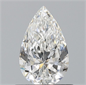 Natural Diamond 0.70 Carats, Pear with  Cut, F Color, VVS2 Clarity and Certified by GIA