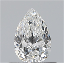 Natural Diamond 0.50 Carats, Pear with  Cut, F Color, VVS2 Clarity and Certified by GIA