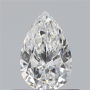 Picture of Natural Diamond 0.50 Carats, Pear with  Cut, F Color, VVS2 Clarity and Certified by GIA