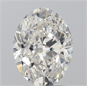 Natural Diamond 2.01 Carats, Oval with  Cut, H Color, SI2 Clarity and Certified by GIA