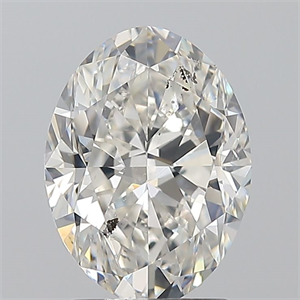 Picture of Natural Diamond 2.01 Carats, Oval with  Cut, H Color, SI2 Clarity and Certified by GIA