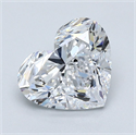 Natural Diamond 2.20 Carats, Heart with  Cut, D Color, VVS1 Clarity and Certified by GIA