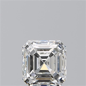 Picture of Natural Diamond 0.90 Carats, Asscher with  Cut, I Color, VS2 Clarity and Certified by GIA