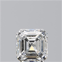 Natural Diamond 0.90 Carats, Asscher with  Cut, I Color, VS2 Clarity and Certified by GIA