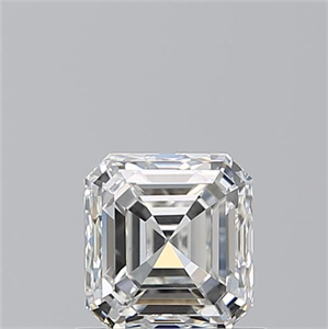 Picture of Natural Diamond 0.90 Carats, Asscher with  Cut, I Color, VS2 Clarity and Certified by GIA