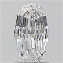 Natural Diamond 1.00 Carats, Oval with  Cut, E Color, SI2 Clarity and Certified by GIA