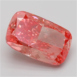 Picture of Lab Grown Diamond 4.61 Carats, CUSHION MODIFIED with  Cut, Fancy Vivid Pink Color, VS2 Clarity and Certified by IGI