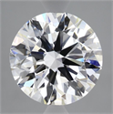 Lab Grown Diamond 3.62 Carats, Round with Ideal Cut, F Color, VVS2 Clarity and Certified by IGI