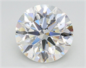 Lab Grown Diamond 3.00 Carats, Round with Excellent Cut, G Color, VS1 Clarity and Certified by IGI