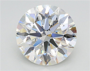 Picture of Lab Grown Diamond 3.00 Carats, Round with Excellent Cut, G Color, VS1 Clarity and Certified by IGI