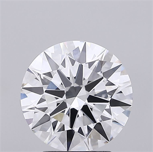 Picture of Lab Grown Diamond 3.08 Carats, Round with Ideal Cut, F Color, VVS2 Clarity and Certified by IGI