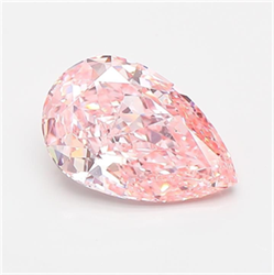 Picture of Lab Grown Diamond 1.89 Carats, Pear with  Cut, Fancy Intense Pink Color, VS1 Clarity and Certified by IGI
