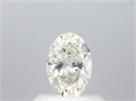 Natural Diamond 0.52 Carats, Oval with  Cut, I Color, VS2 Clarity and Certified by GIA