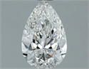 Natural Diamond 0.90 Carats, Pear with  Cut, G Color, SI1 Clarity and Certified by GIA