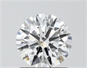 Lab Grown Diamond 1.09 Carats, Round with Ideal Cut, E Color, VVS1 Clarity and Certified by IGI