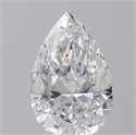 Natural Diamond 1.20 Carats, Pear with  Cut, D Color, SI2 Clarity and Certified by GIA