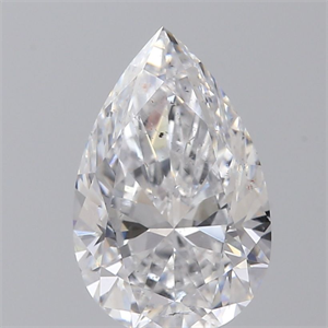 Picture of Natural Diamond 1.20 Carats, Pear with  Cut, D Color, SI2 Clarity and Certified by GIA