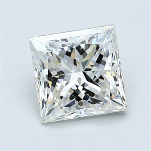Foto Diamante Natural 1.70 quilates, Princesa , Color J, claridad VS2 y certificado GIA de