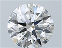 Natural Diamond 0.82 Carats, Round with Excellent Cut, H Color, VVS1 Clarity and Certified by GIA