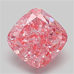 Picture of Lab Grown Diamond 2.04 Carats, CUSHION MODIFIED with  Cut, Fancy Vivid Pink Color, VS1 Clarity and Certified by IGI