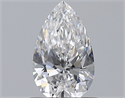 Natural Diamond 0.71 Carats, Pear with  Cut, E Color, VVS2 Clarity and Certified by GIA