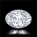 Natural Diamond 4.02 Carats, Oval with  Cut, D Color, SI2 Clarity and Certified by GIA