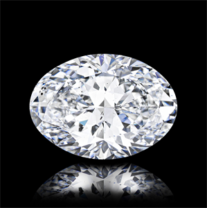 Picture of Natural Diamond 4.02 Carats, Oval with  Cut, D Color, SI2 Clarity and Certified by GIA