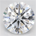 Lab Grown Diamond 3.16 Carats, Round with Excellent Cut, D Color, VVS1 Clarity and Certified by GIA