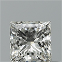 Natural Diamond 0.50 Carats, Princess with  Cut, I Color, VVS1 Clarity and Certified by GIA