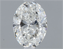 Natural Diamond 0.40 Carats, Oval with  Cut, F Color, VS1 Clarity and Certified by GIA