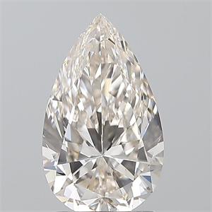 Foto Diamante Natural 1.70 quilates, De pera , Color J, claridad VVS1 y certificado GIA de