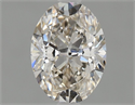 Natural Diamond 0.80 Carats, Oval with  Cut, J Color, IF Clarity and Certified by GIA