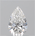 Diamante Natural 0.50 quilates, De pera , Color F, claridad SI1 y certificado GIA