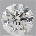 Natural Diamond 0.90 Carats, Round with Excellent Cut, H Color, VS1 Clarity and Certified by GIA