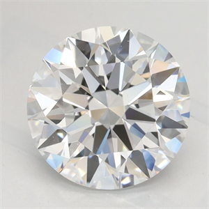 Picture of Lab Grown Diamond 2.00 Carats, Round with Ideal Cut, D Color, VVS1 Clarity and Certified by IGI