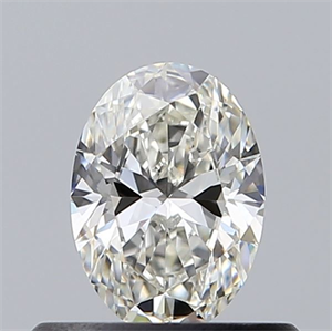 Picture of Natural Diamond 0.44 Carats, Oval with  Cut, H Color, VVS1 Clarity and Certified by GIA