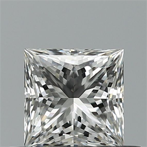Picture of Natural Diamond 0.51 Carats, Princess with  Cut, G Color, VVS1 Clarity and Certified by GIA