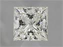 Natural Diamond 0.54 Carats, Princess with  Cut, L Color, VVS2 Clarity and Certified by GIA