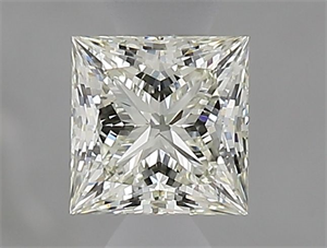 Picture of Natural Diamond 0.54 Carats, Princess with  Cut, L Color, VVS2 Clarity and Certified by GIA