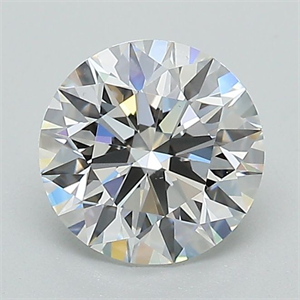 Picture of Lab Grown Diamond 1.33 Carats, Round with Ideal Cut, D Color, VS2 Clarity and Certified by IGI