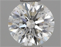 Natural Diamond 0.42 Carats, Round with Excellent Cut, H Color, VVS2 Clarity and Certified by GIA