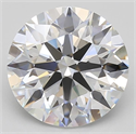 Lab Grown Diamond 3.59 Carats, Round with Excellent Cut, D Color, IF Clarity and Certified by GIA